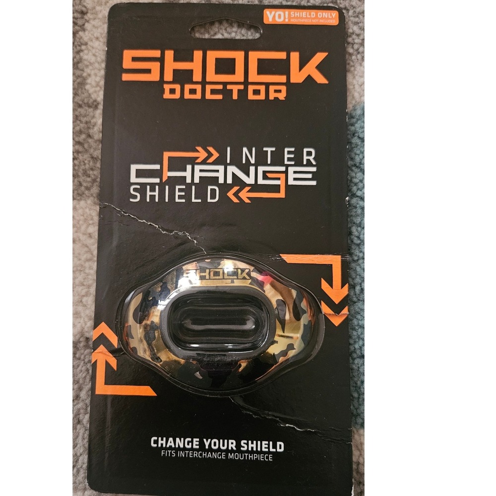 Shock Doctor Interchange‎ Shield Lip Guard Camo Mouthguard New In Package
